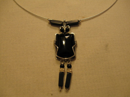 TomBoy Onyx Necklace with Earrings