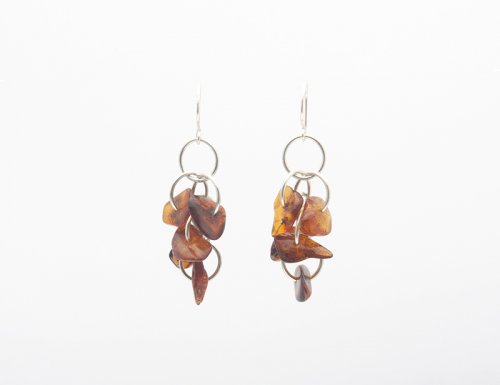 Amber Chain Earrings