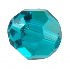4mm Blue Zircon 5000 Round Swarovski Crystal Beads - Pack of 12