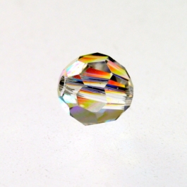 6mm Crystal Aurore Boreale 5000 Round Swarovski Beads - Pack of 10