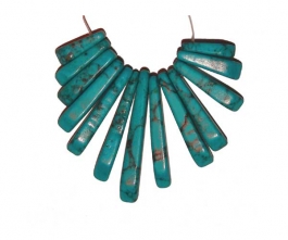 13 Piece Turquoise (Reconstituted) Collar Set - Pack of 1 Set