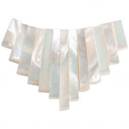 13 Piece Mother Of Pearl Collar Set