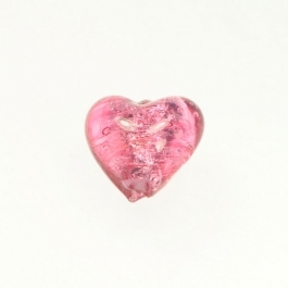 Baby Heart Rubino/White Gold, Approx. Size 14mm