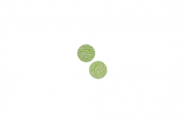 Lillypilly - Lime Waves - 5/8" Disc (PKG 2)