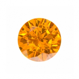 6mm Round Golden Yellow CZ - Pack of 2