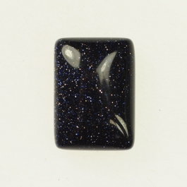Blue Goldstone 10x14mm Rectangle Cabochon - Pack of 2