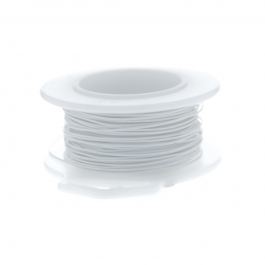 24 Gauge Round Silver Plated Ultra White Copper Craft Wire - 60 ft