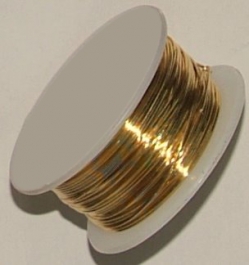 21 Gauge Half Round Silver Plated Gold Copper Craft Wire - 12 ft
