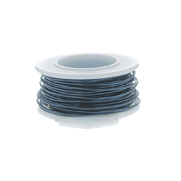 26 Gauge Round Silver Plated Blue Steel Copper Craft Wire - 90ft