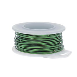32 Gauge Round Green Enameled Craft Wire - 150 ft