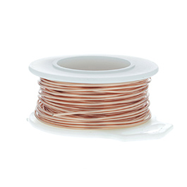 28 Gauge Round Natural Enameled Craft Wire - 120 ft