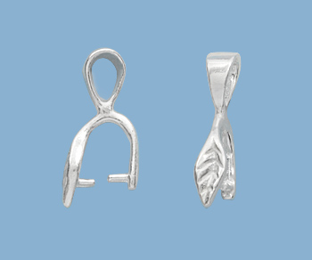 Sterling Silver Bail w/Peg 3.25x4.5mm - Pack of 1
