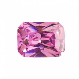 9x7mm Octagon Pink Rose CZ - Pack of 1