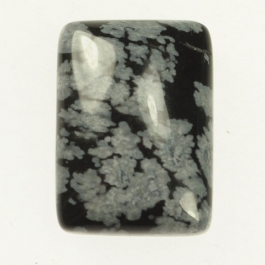 Snowflake Obsidian 18x25mm Rectangle Cabochon