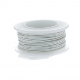 20 Gauge Round Silver Plated Antique White Copper Craft Wire - 25 ft