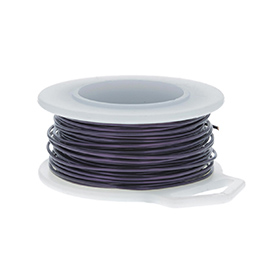 18 Gauge Round Purple Enameled Craft Wire - 21 ft